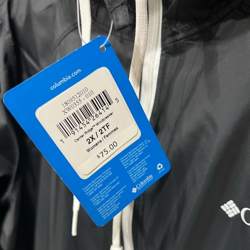 Women 2x Columbia Center Ridge Windbreaker
